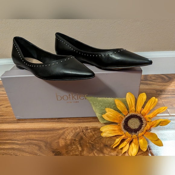 Botkier BLACK Aubrey Studded Ballet Flats Size 6M NIB - Picture 4 of 8